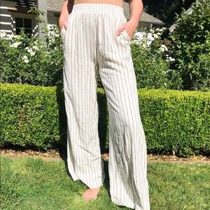 Forever21 striped linen pants